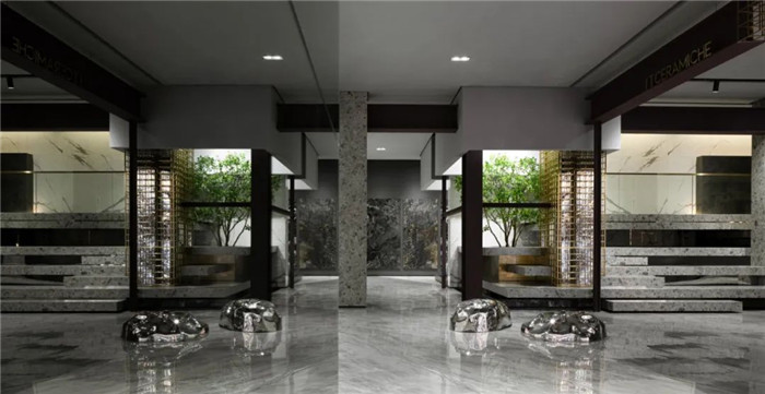 現代風意大利瓷磚展廳裝修設計方案