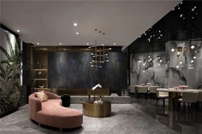 現代風意大利瓷磚展廳裝修設計方案