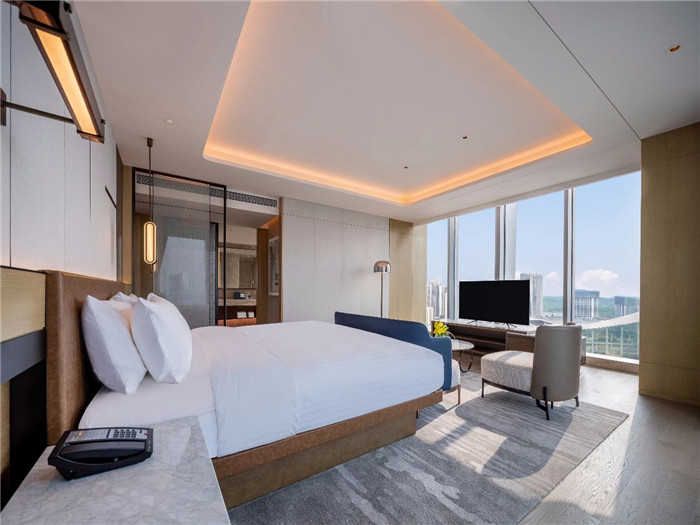酒店大床房設(shè)計(jì)  成都萬(wàn)怡高端商務(wù)酒店設(shè)計(jì)案例