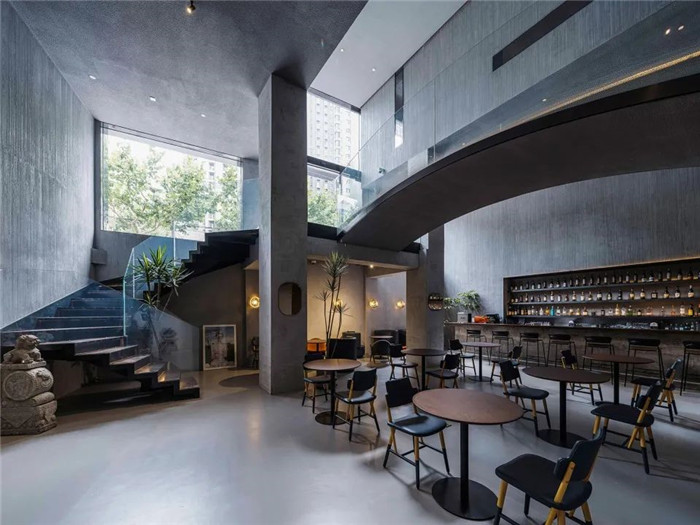 極具藝術美感的混凝土冷淡風精品酒店設計案例