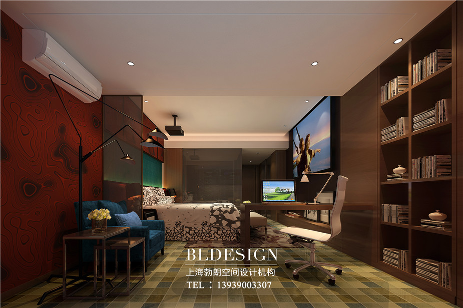 鄭州萊酒店情侶主題客房設(shè)計效果圖