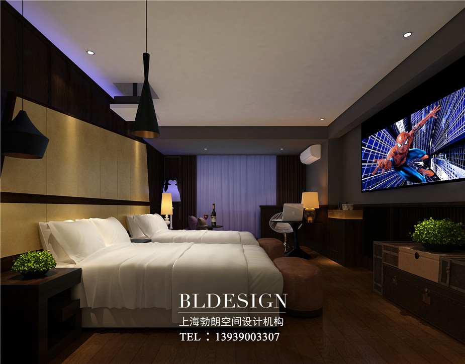 鄭州萊酒店情侶主題客房設(shè)計效果圖