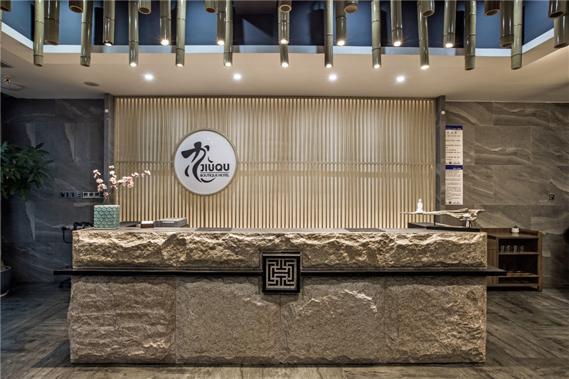 酒店接待臺設(shè)計(jì)-景區(qū)民宿酒店設(shè)計(jì)案例