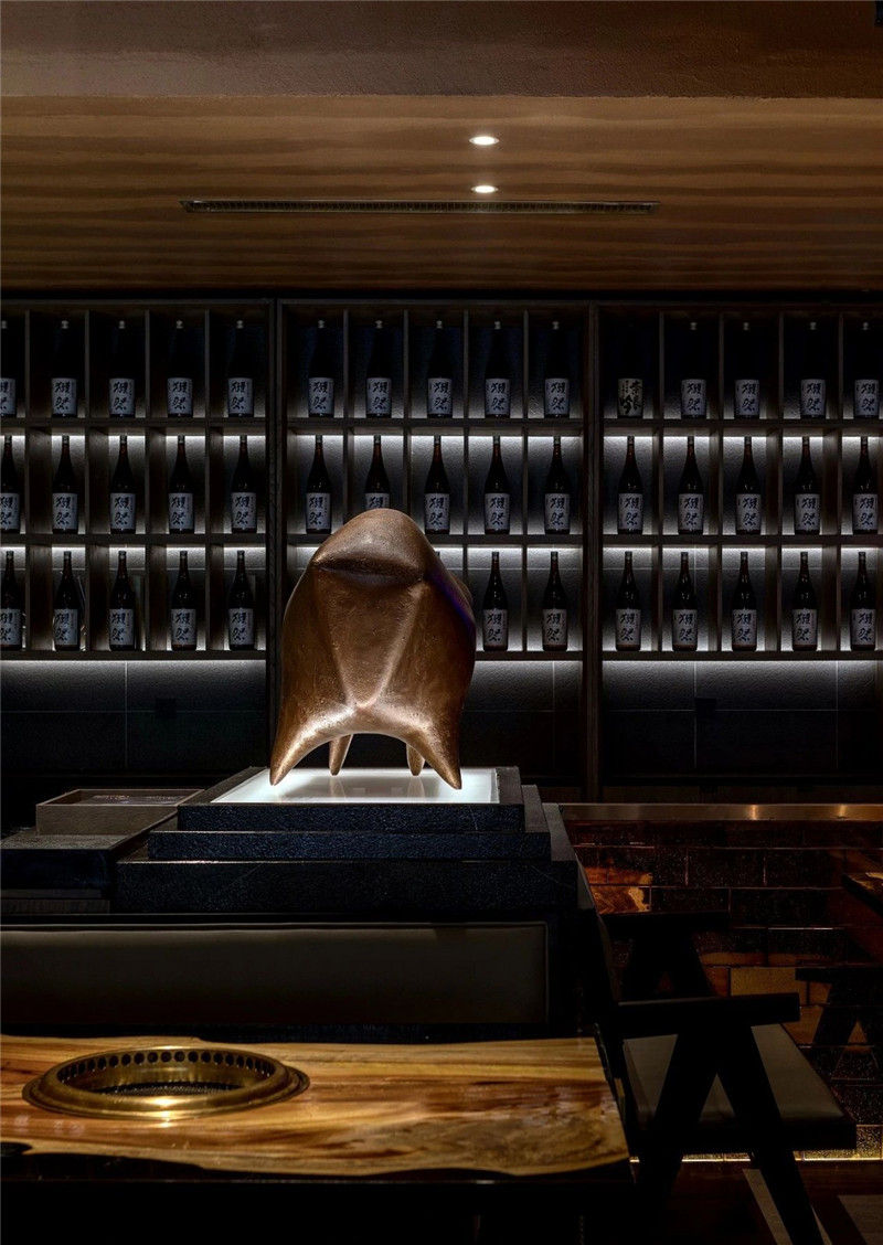 黑牛特色韓式烤肉店裝修設(shè)計(jì)案例