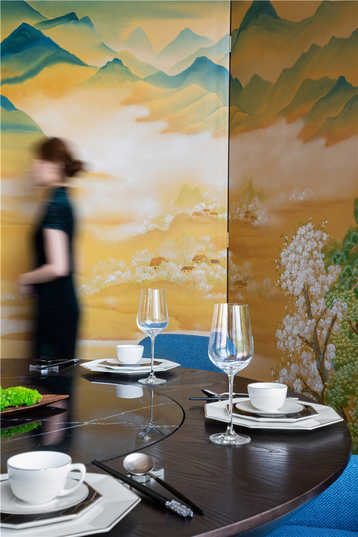 500平臺州菜陸朝臨江臺中餐廳設(shè)計方案