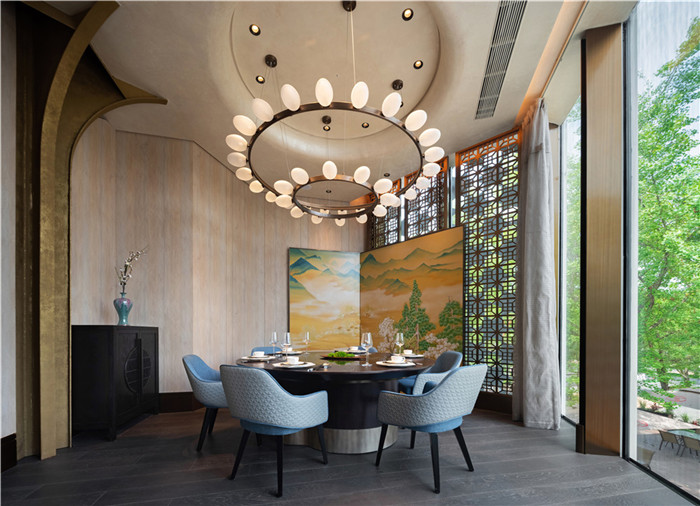 500平臺州菜陸朝臨江臺中餐廳設(shè)計方案