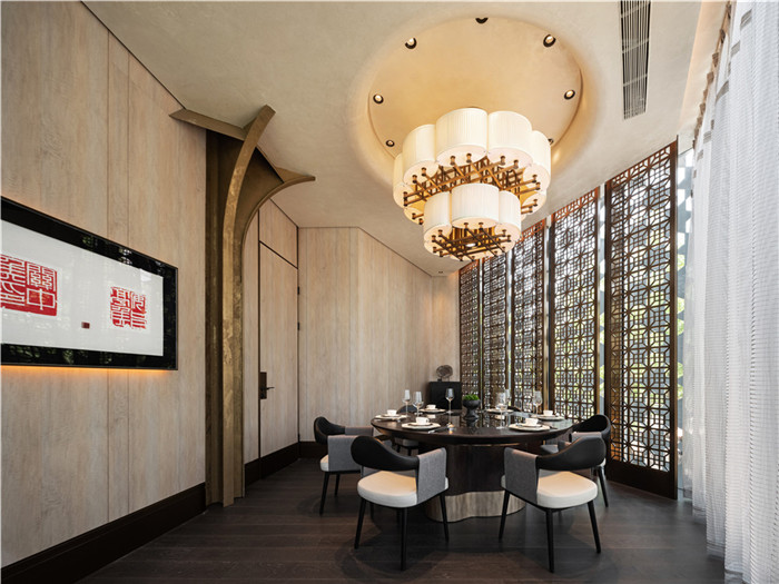 500平臺州菜陸朝臨江臺中餐廳設(shè)計方案