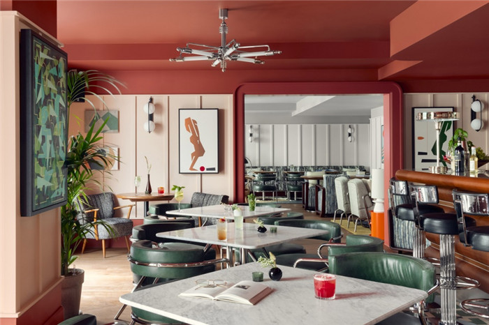 餐廳設(shè)計(jì)-以先鋒女性為靈感的Schwan Locke酒店設(shè)計(jì)