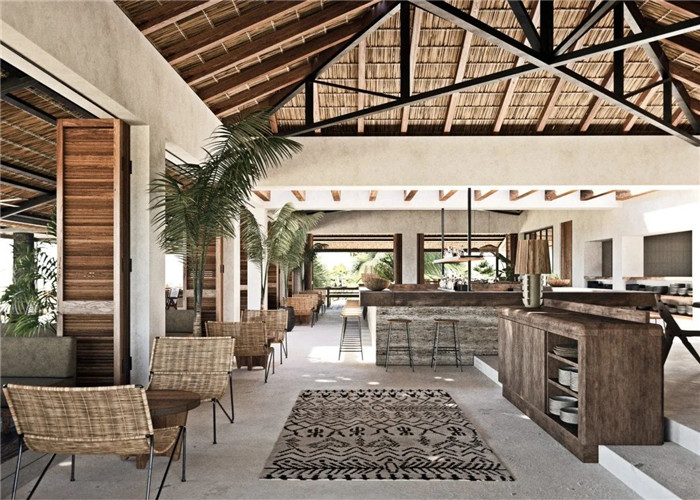 國外海灘俱樂部波西米亞風(fēng)格酒吧設(shè)計(jì)方案