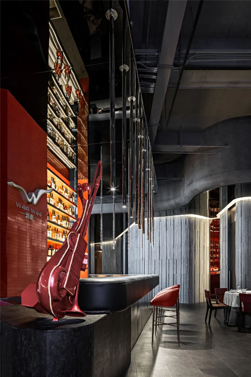 萬蔚餐廳成都世茂店餐廳設計