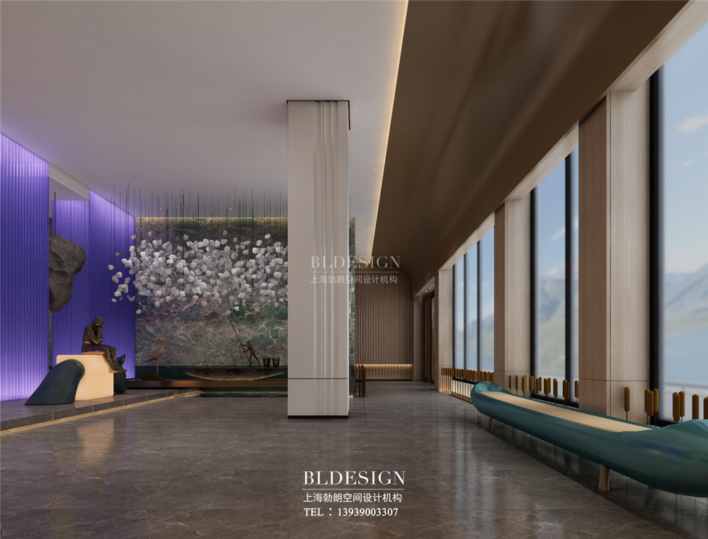 大廳設(shè)計(jì)-鶴壁碧玉湯泉汗蒸生活館設(shè)計(jì)效果圖