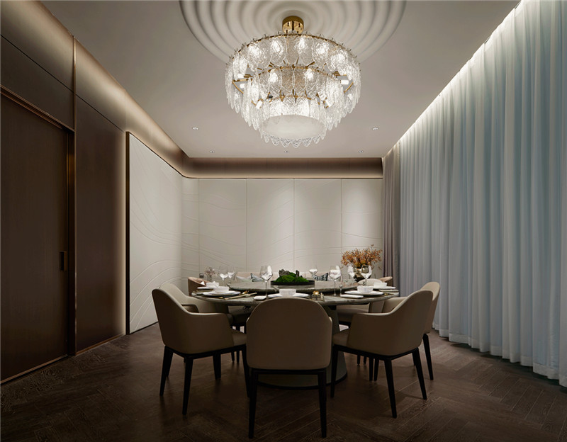 新東方輕奢風(fēng)名人坊高級(jí)粵菜餐廳包間設(shè)計(jì)案例