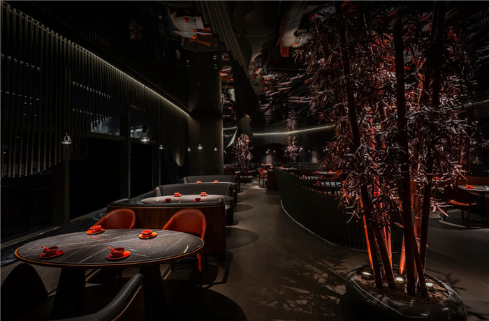 新式湖南菜餐廳  湘愛特色創(chuàng)意餐飲設(shè)計案例