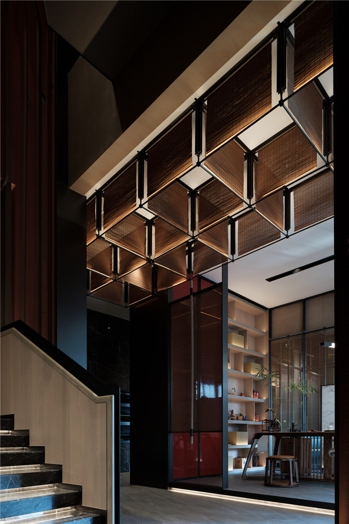 東方美學  揚州滋奇臻品淮揚火鍋店設(shè)計案例