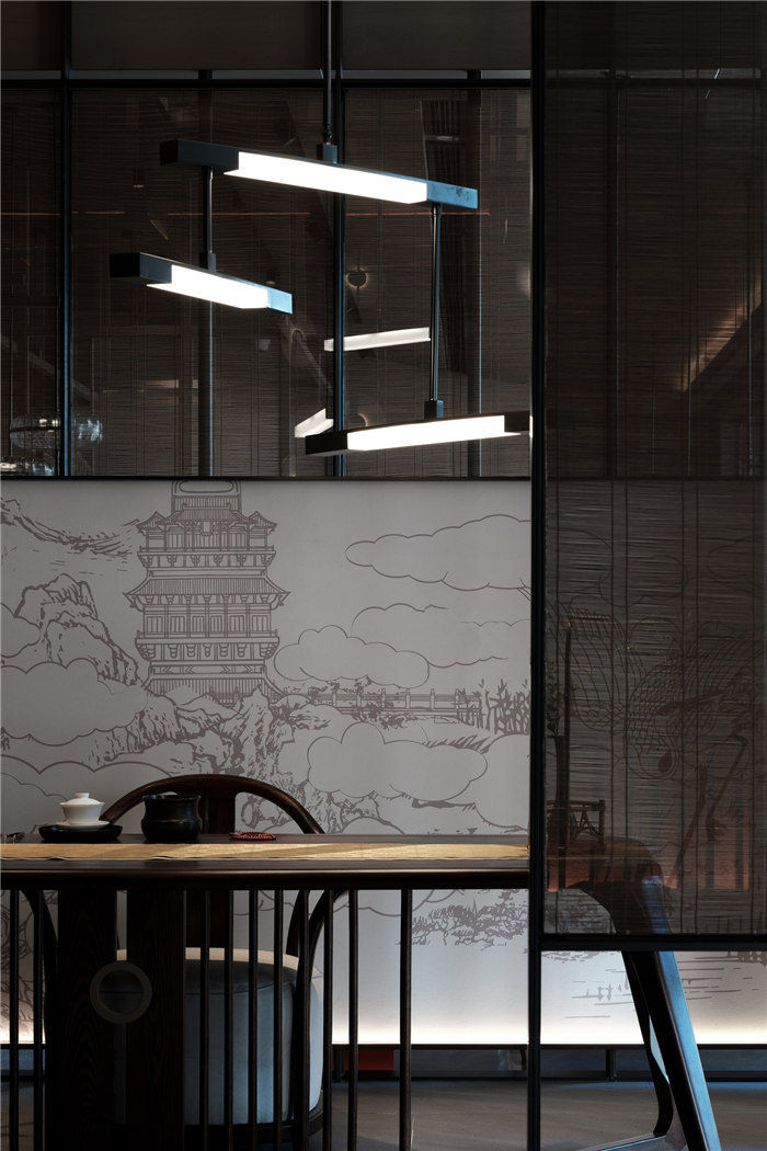 東方美學  揚州滋奇臻品淮揚火鍋店設(shè)計案例