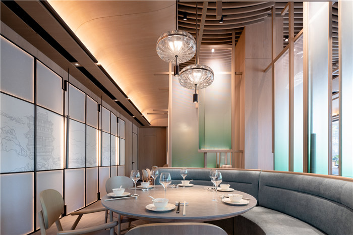 東方美學  揚州滋奇臻品淮揚火鍋店設(shè)計案例