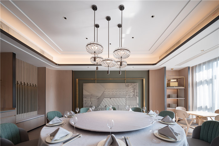 東方美學  揚州滋奇臻品淮揚火鍋店設(shè)計案例