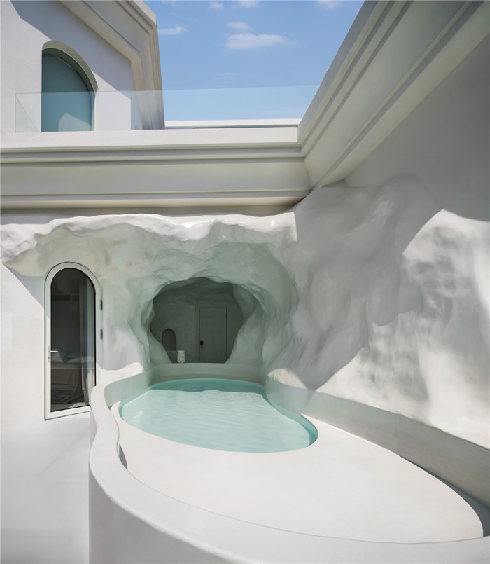 優(yōu)雅度假  蜜悅·藍(lán)白圣島懸崖泡池民宿酒店設(shè)計(jì)