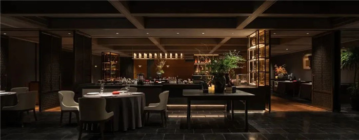 獨(dú)具當(dāng)代山水人文精神的龍吟九品高端餐飲設(shè)計(jì)