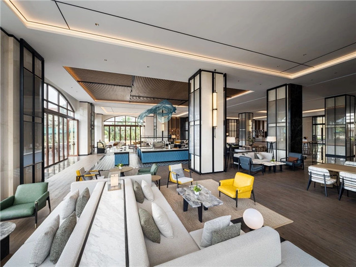 活力社交多元的?？谙瞾?lái)登酒店大堂設(shè)計(jì)方案