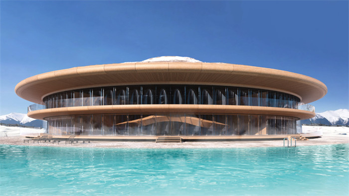 酷似飛碟的Karpaty Hotel侘寂風(fēng)度假酒店設(shè)計