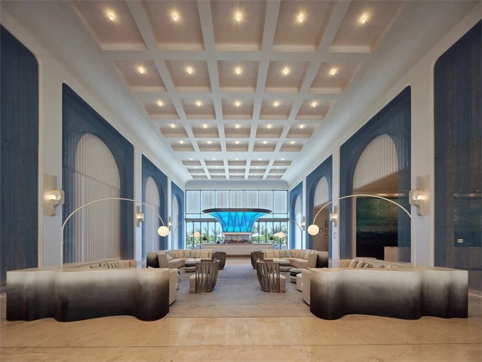 以海洋為主題的海南希爾頓啟繽精選酒店設計