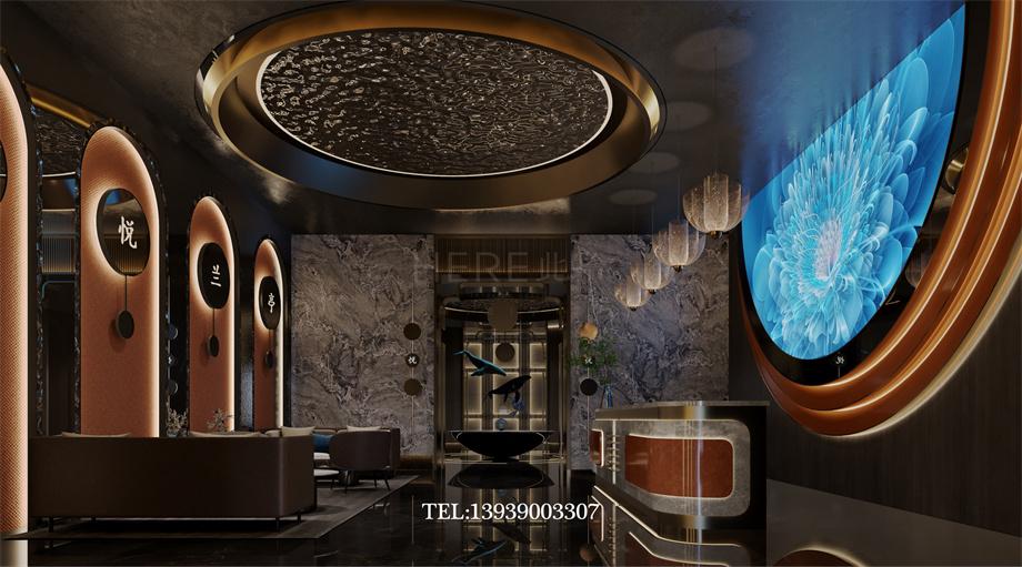 鄭州上街古悅蘭亭湯泉SPA·影院足道會所設計