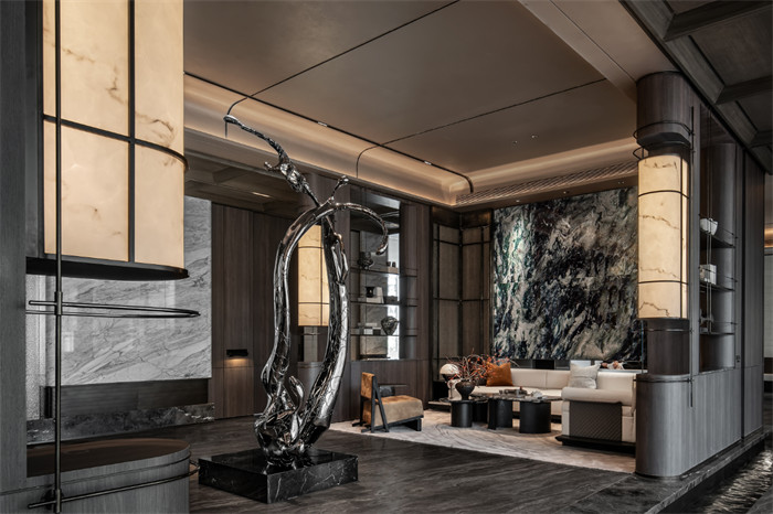 東方輕奢  龍湖天心云河頌社區(qū)會(huì)所設(shè)計(jì)賞析