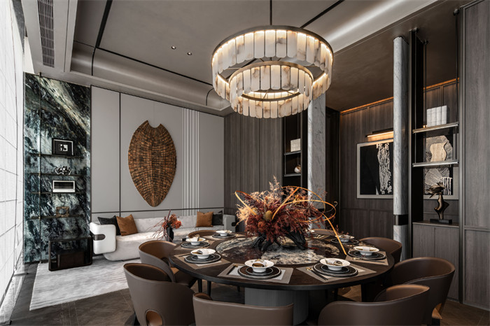 東方輕奢  龍湖天心云河頌社區(qū)會(huì)所設(shè)計(jì)賞析