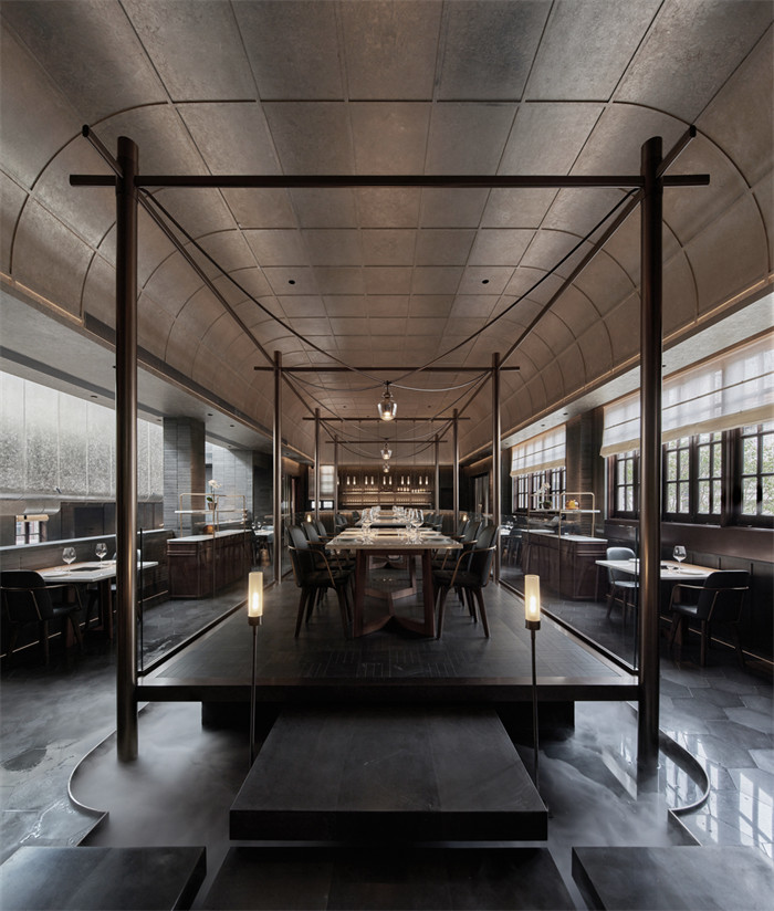 港口文化  叁樓伴·金鍋海鮮火鍋店裝修設(shè)計(jì)