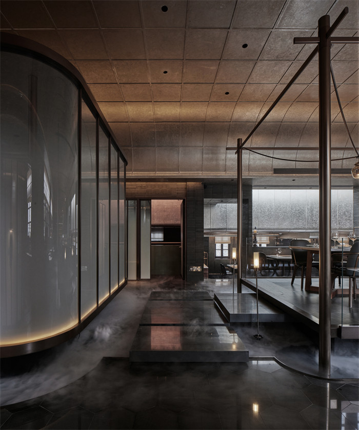 港口文化  叁樓伴·金鍋海鮮火鍋店裝修設(shè)計(jì)