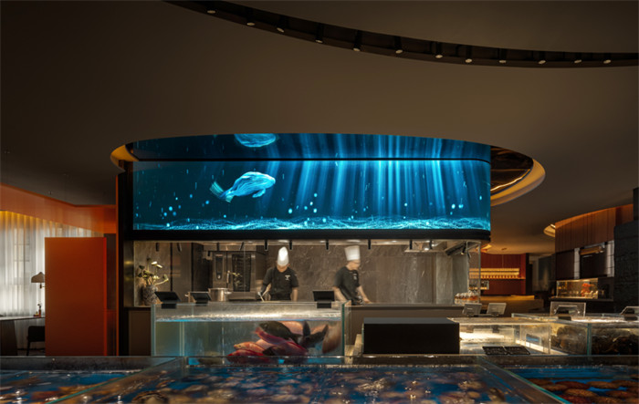  云海秘境  鄭州麒麟晟海鮮酒樓餐廳設計