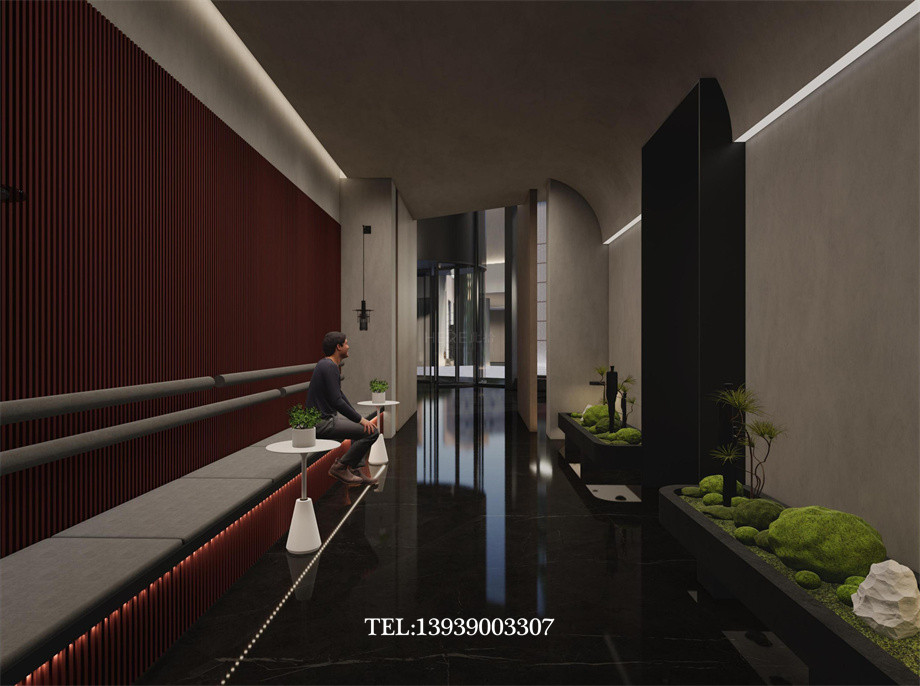 山西太原華明灣溫泉洗浴酒店設計案例效果圖