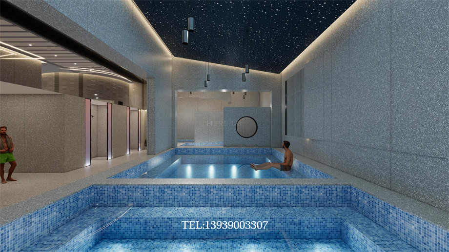 山西太原華明灣溫泉洗浴酒店設計案例效果圖