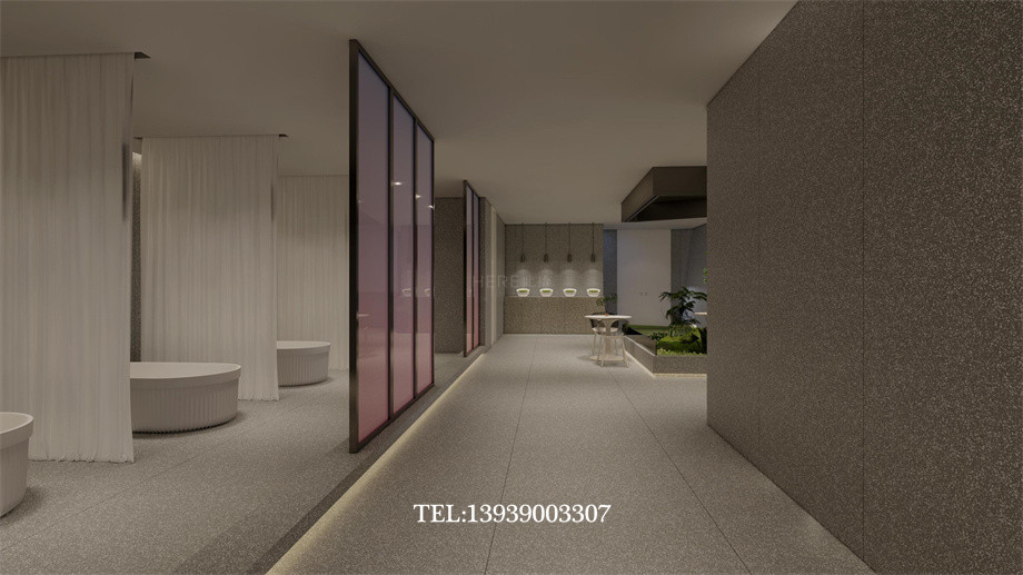 山西太原華明灣溫泉洗浴酒店設計案例效果圖