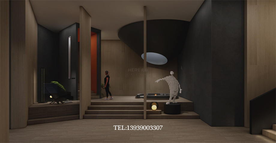 山西太原華明灣溫泉洗浴酒店設計案例效果圖