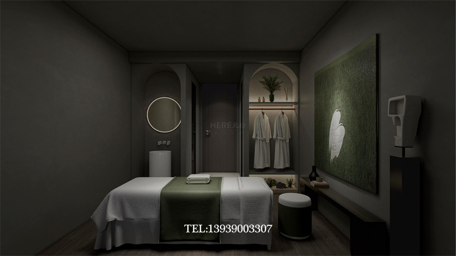 山西太原華明灣溫泉洗浴酒店設計案例效果圖