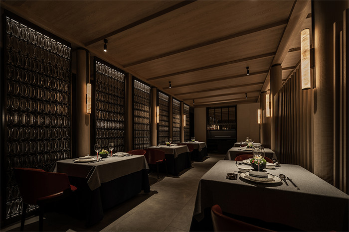 東方語境  上海柿合緣米其林餐廳設(shè)計(jì)案例