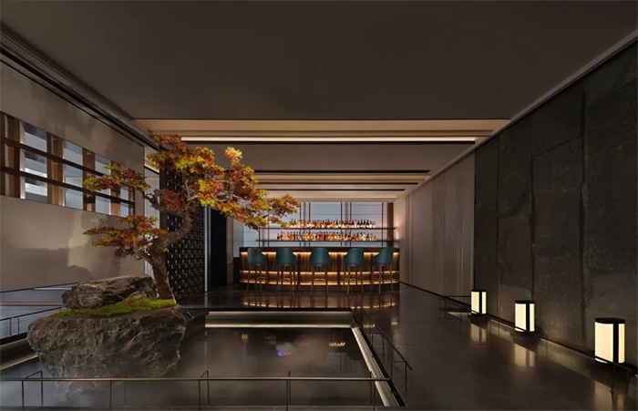 現(xiàn)代江南之風(fēng)  花悅庭chef高端中餐廳設(shè)計