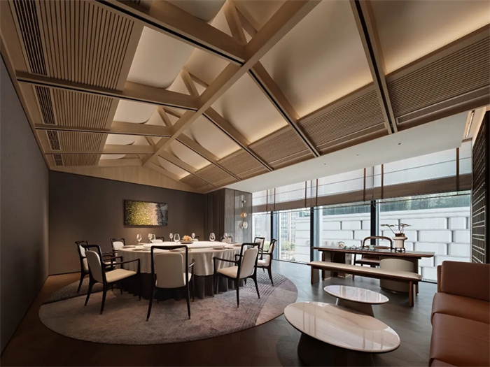 現(xiàn)代江南之風(fēng)  花悅庭chef高端中餐廳設(shè)計