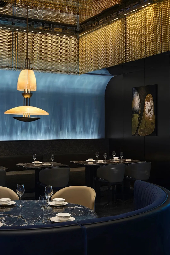 現(xiàn)代科技東方人文  漁府盛宴中餐廳設(shè)計(jì)