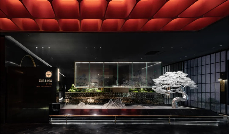 東方奢華  品頤高端養(yǎng)生火鍋餐廳設(shè)計(jì)案例