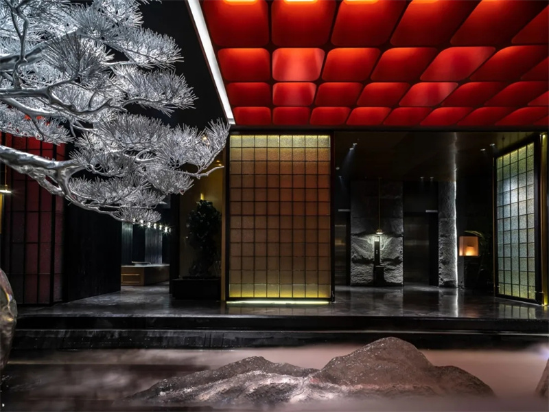 東方奢華  品頤高端養(yǎng)生火鍋餐廳設(shè)計(jì)案例