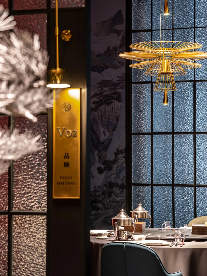 東方奢華  品頤高端養(yǎng)生火鍋餐廳設(shè)計(jì)案例
