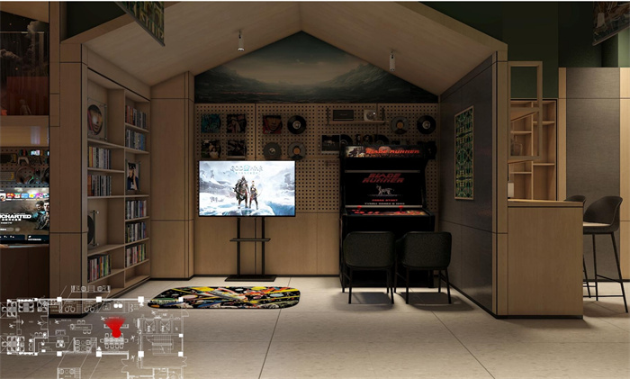 電競酒店設(shè)計效果圖